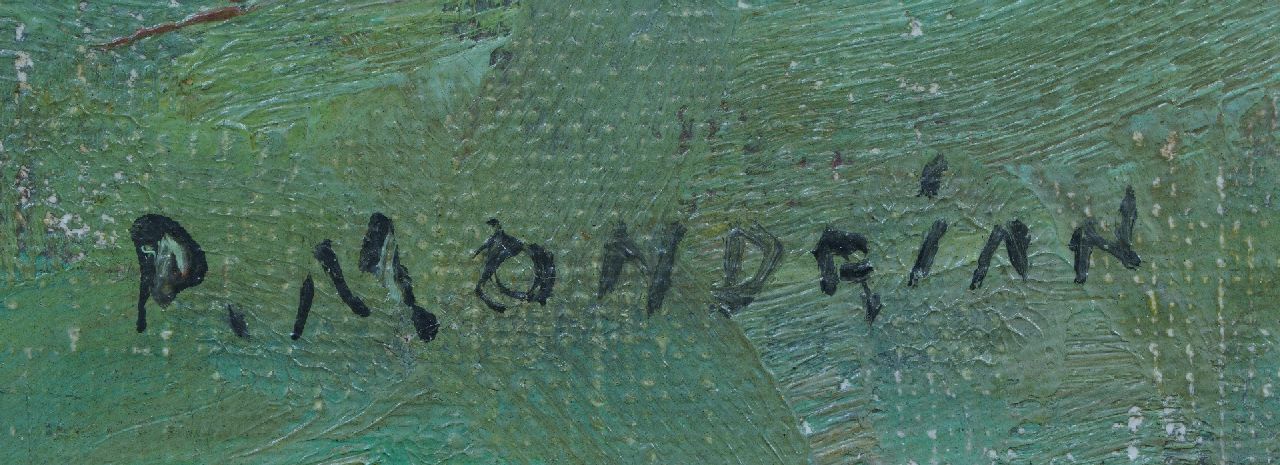 Piet Mondriaan signaturen Landschap bij Montmorency