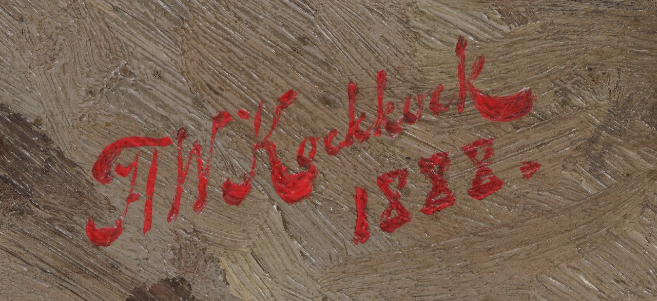 Hermanus Willem Koekkoek signaturen Ruiterportret van een Franse infanterie-officier