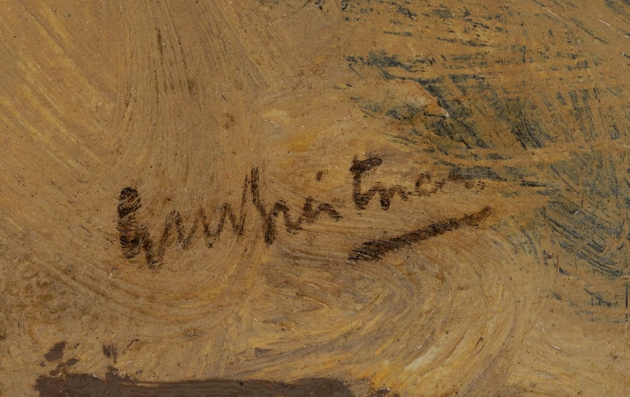 George Hendrik Breitner signaturen Huzaar te paard