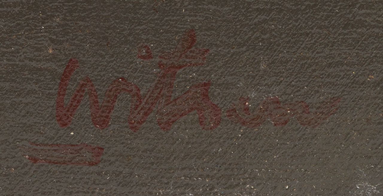 Willem Witsen signaturen Klaprozen in een stenen kruik