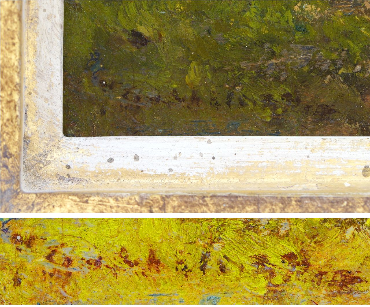 Johannes Evert Akkeringa signaturen Houtkar aan de bosrand