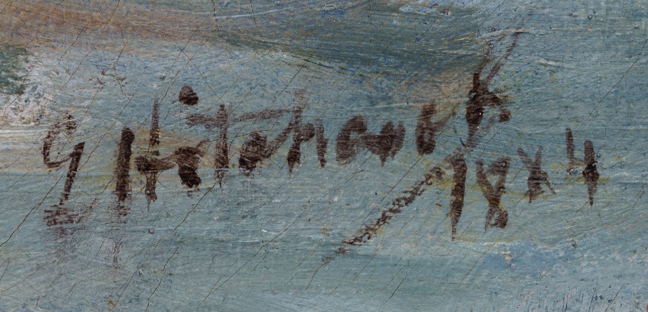 George Hitchcock signaturen Pinken voor Egmond