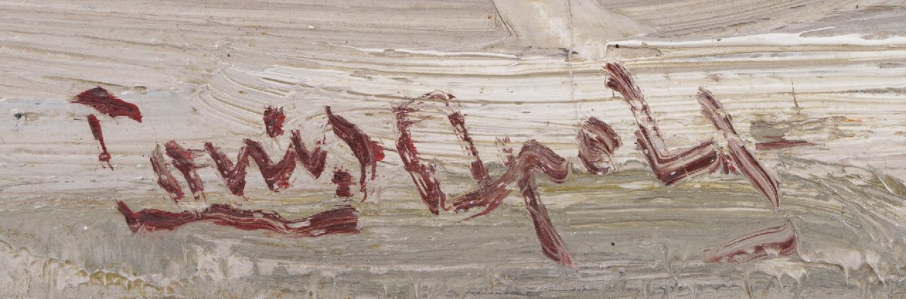 Louis Apol signaturen Schaatsers op de Haagse Bosvijver