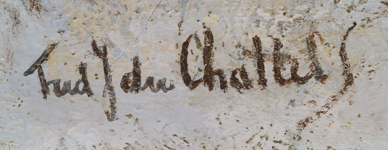 Fredericus Jacobus van Rossum du Chattel signaturen Schaatsen op de Haagse Bosvijver