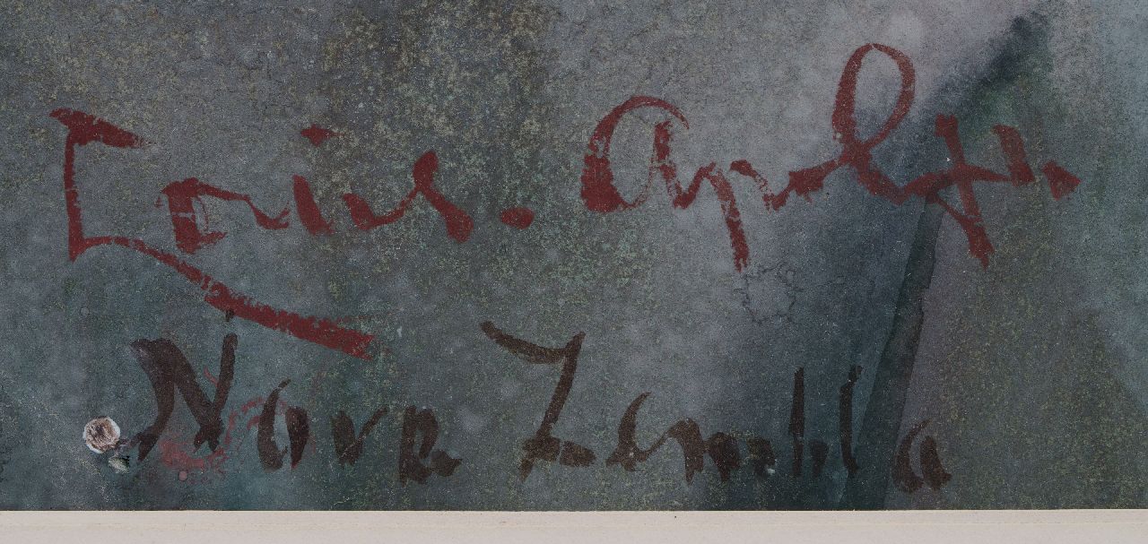 Louis Apol signaturen Op Nova Zembla