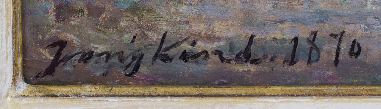 Johan Barthold Jongkind signaturen Environs de Dordrecht