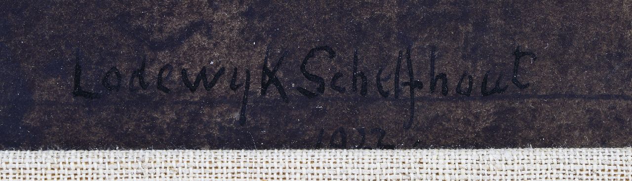Lodewijk Schelfhout signaturen Tête de Christ