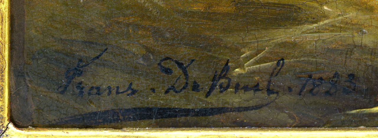 Frans de Beul signaturen Schapen in de stal  (alleen tezamen)