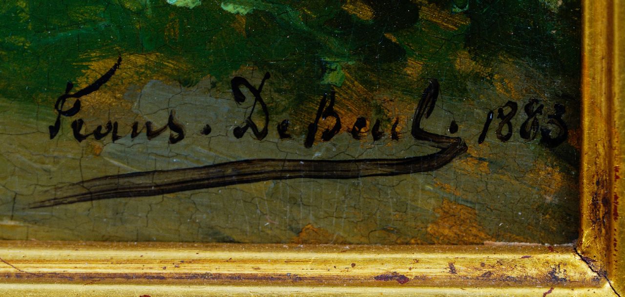Frans de Beul signaturen Schapen en lam in de wei  (alleen tezamen)