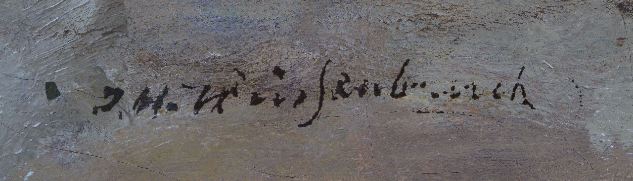 Jan Hendrik Weissenbruch signaturen Bomschuiten aan de vloedlijn