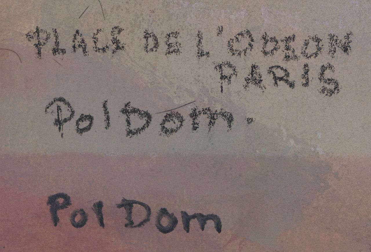 Pol Dom signaturen Place de l'Odéon met Théâtre de l'Odéon in Parijs