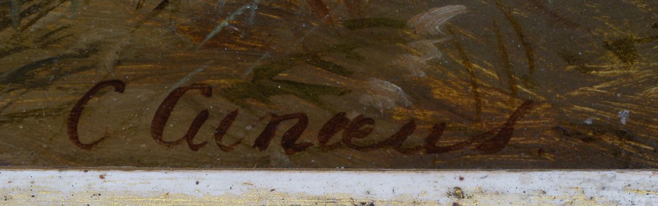 Conradijn Cunaeus signaturen Op snippenjacht in het bos te Lunteren