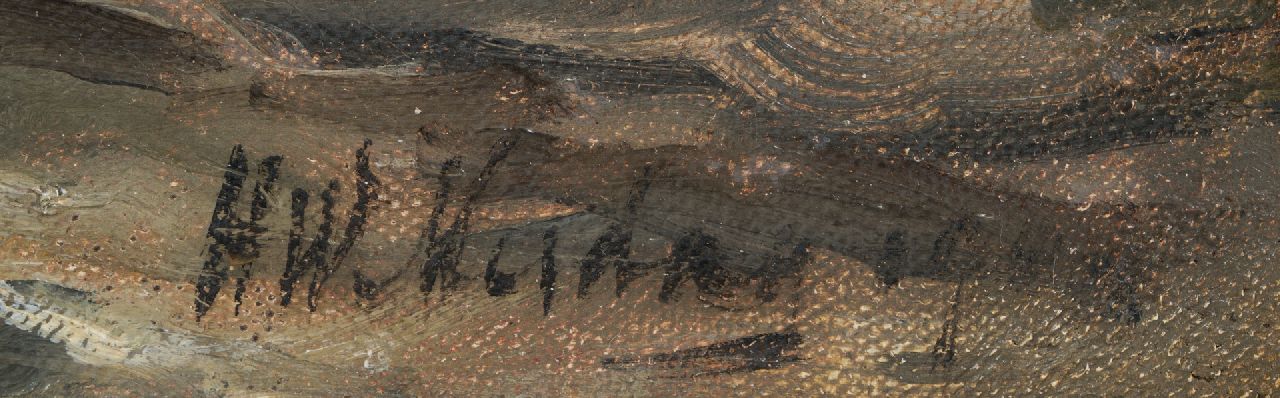 Hendrik Willem Mesdag signaturen Terugkerende bomschuiten