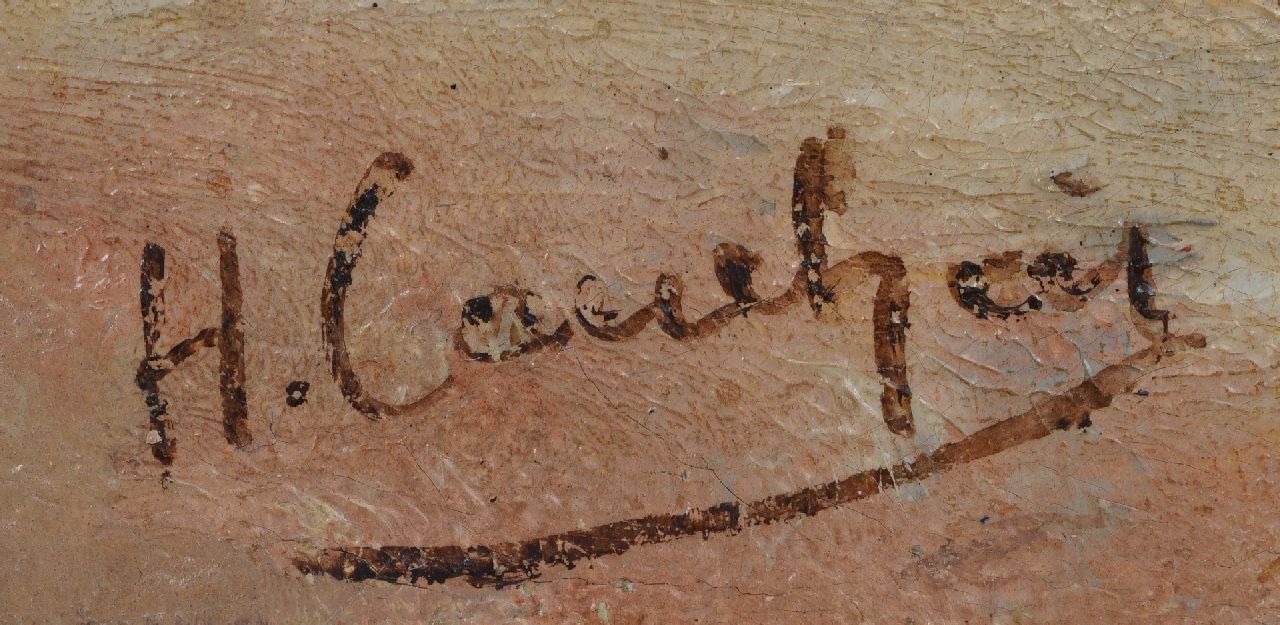 Eugène-Henri Cauchois signaturen Bloemstilleven