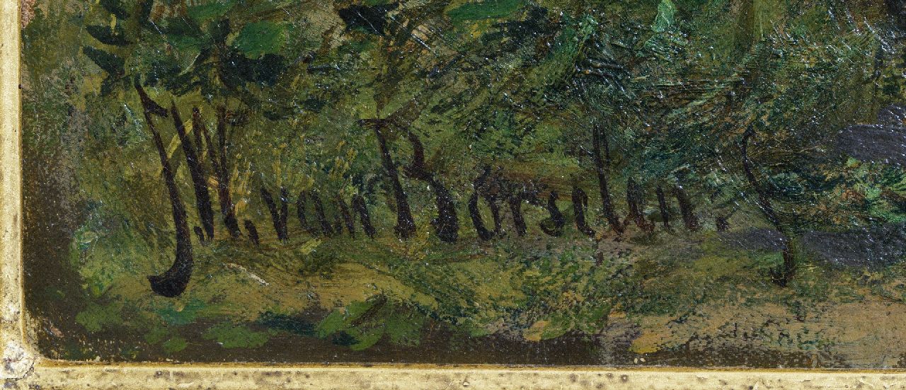 Jan Willem van Borselen signaturen Doorkijkje in het bos