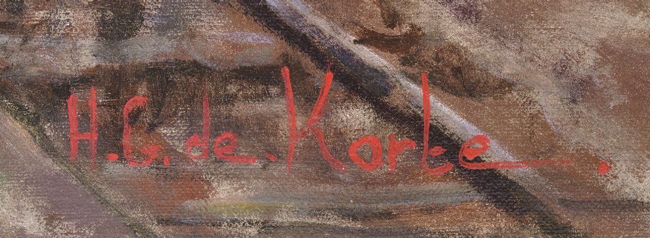 Hennie de Korte signaturen Drukte op het station