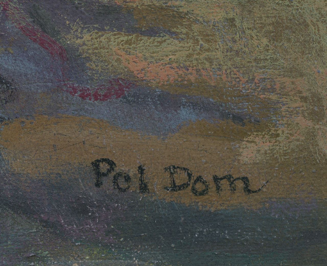 Pol Dom signaturen Toeschouwers bij de paddock van de renbaan Duindigt in Wassenaar