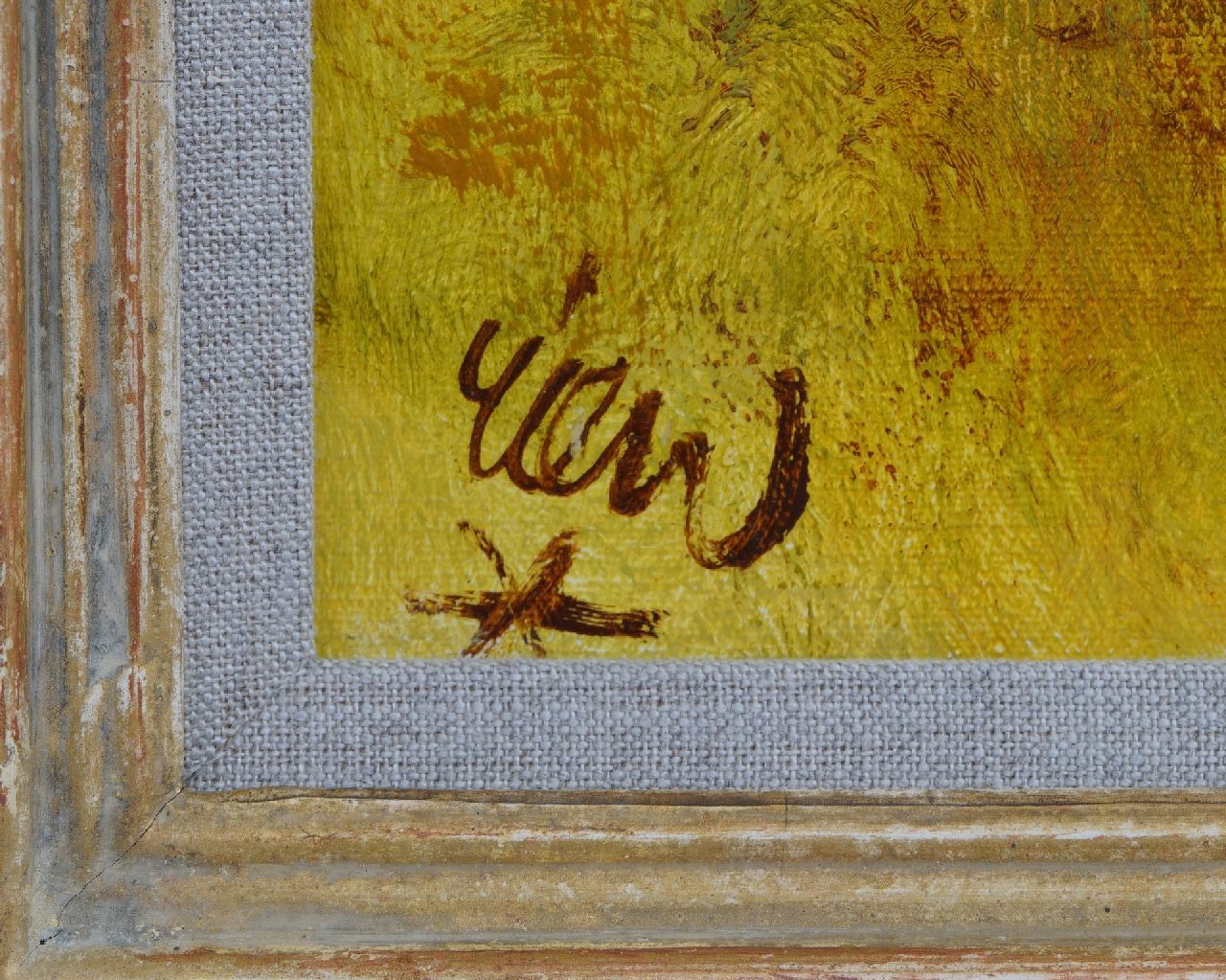 Rien Poortvliet signaturen Koedoe's bij bomen, Namibië