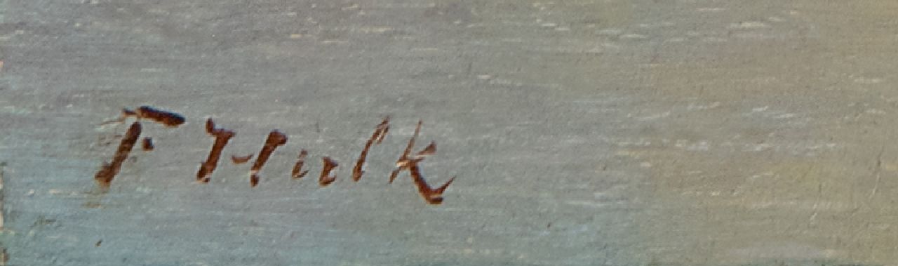 Johannes Frederik Hulk signaturen Gezicht in Antwerpen