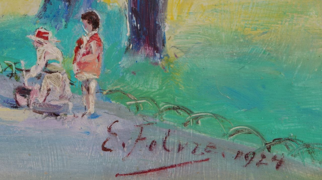 E. Febre signaturen Le Jardin Public