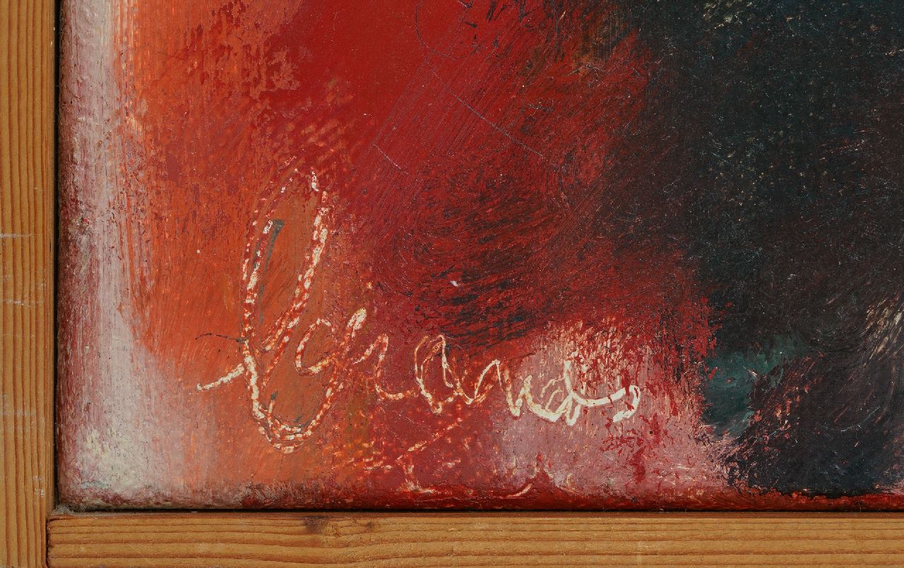 Eugène Brands signaturen Jongen met gitaar