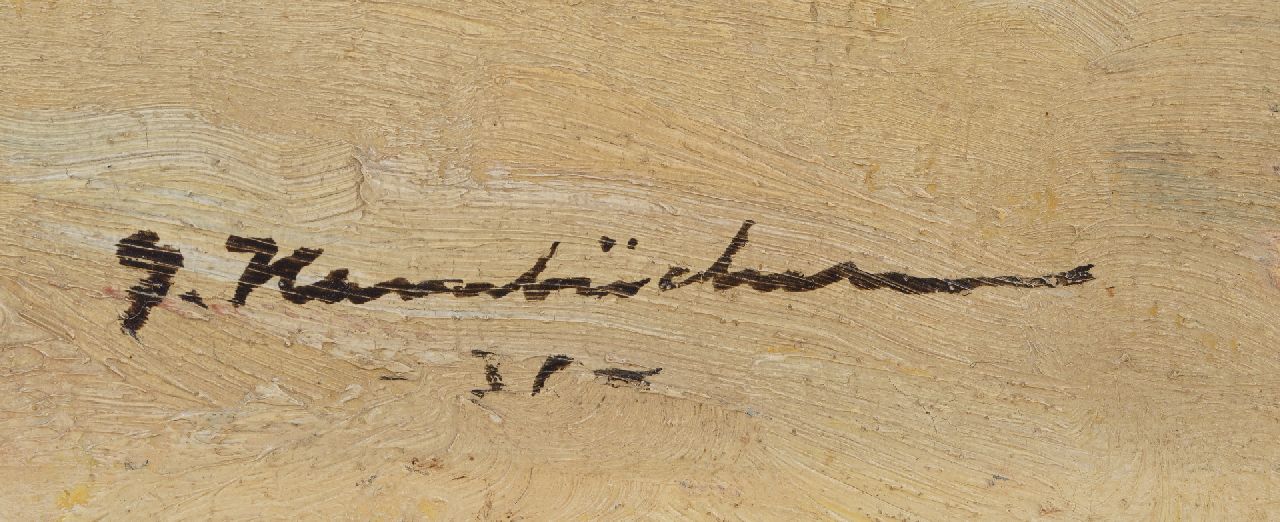 Georg Hambüchen signaturen Strandleven in Katwijk