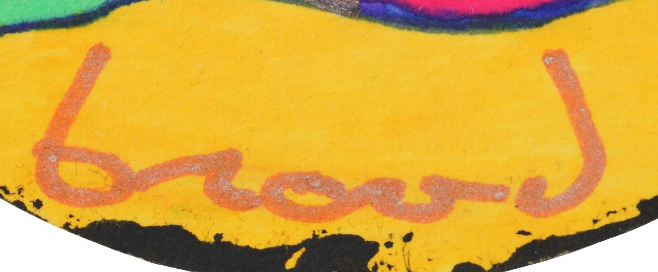 Herman Brood signaturen Bierviltje 'Artiesteningang'