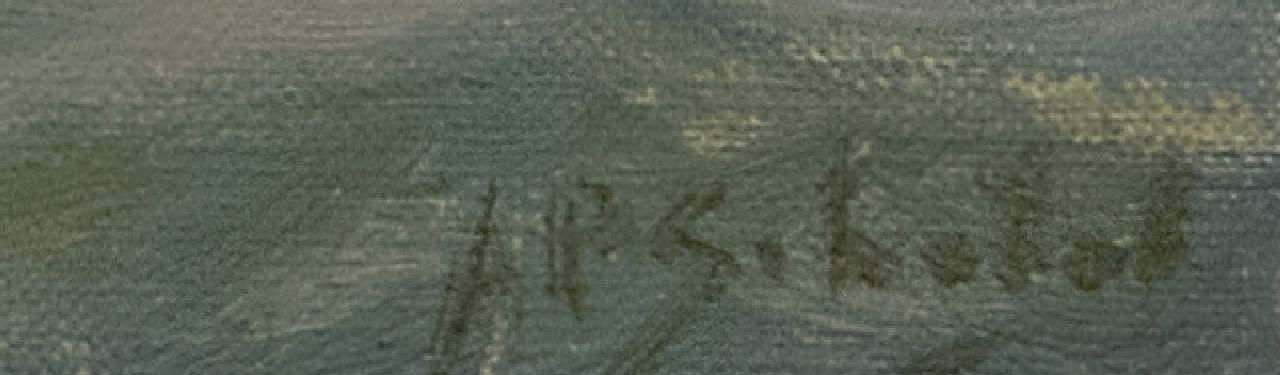 A.P. Schotel signaturen Zomer op de Zuiderzee