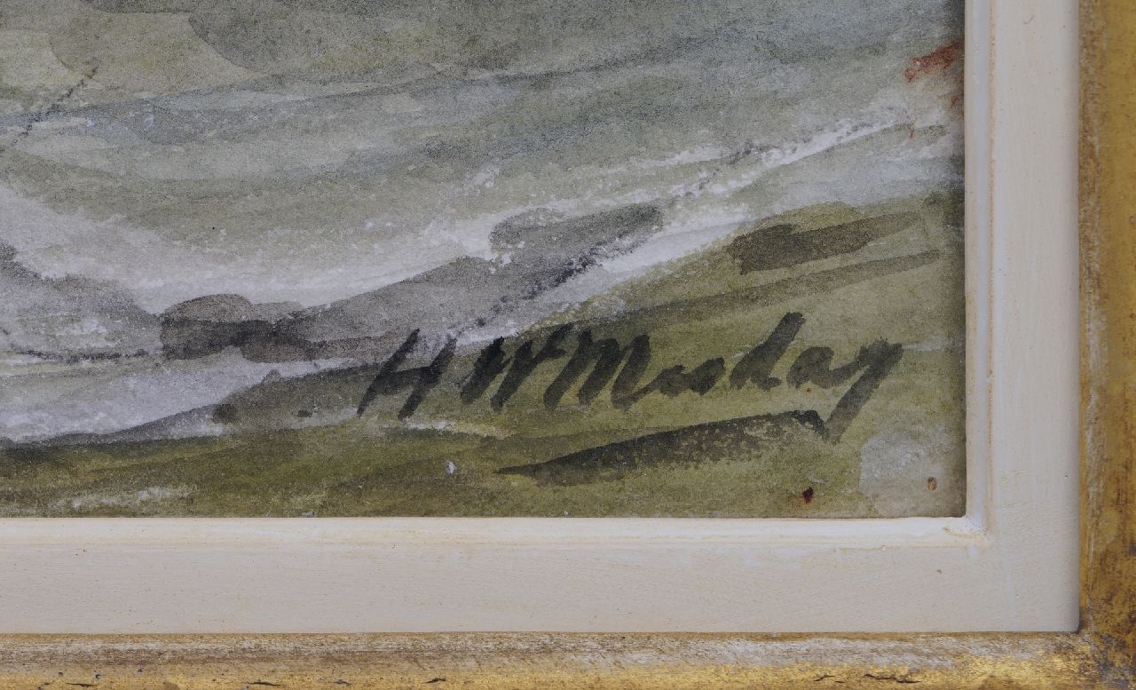 Hendrik Willem Mesdag signaturen Terugkerende vissersvloot
