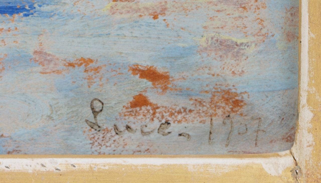 Maximilien Luce signaturen De Maas bij Feijenoord, Rotterdam