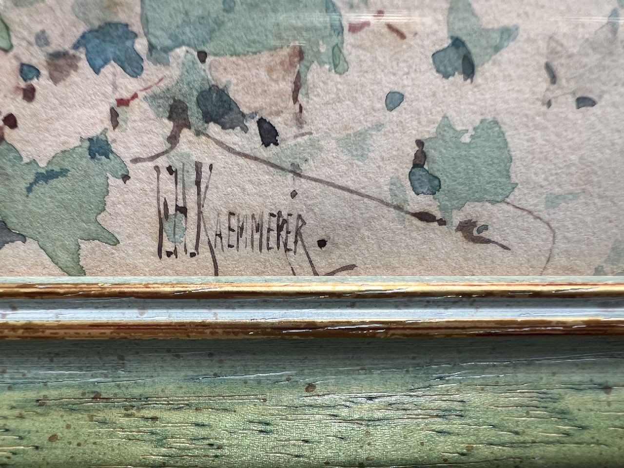 Frederik Hendrik Kaemmerer signaturen Verpozen in het groen