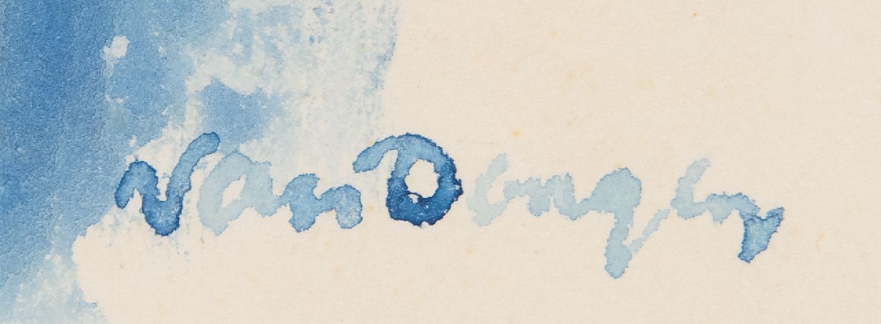 Kees van Dongen signaturen Baigneuse à Deauville