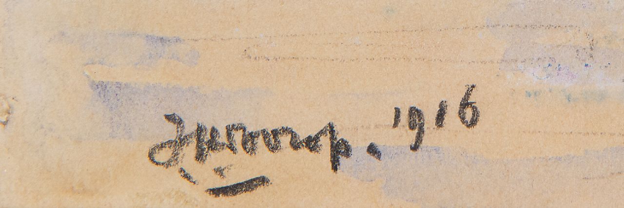 Jan Toorop signaturen Zeeuwse garnalenvissers
