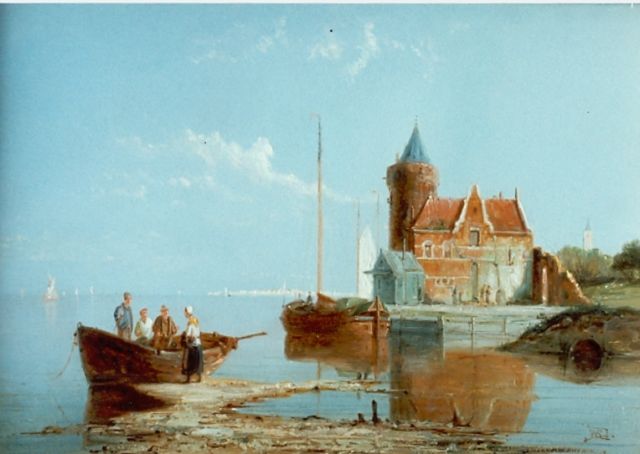 William Raymond Dommerson | Gezicht op het huis 'De Waag', Amsterdam, olieverf op paneel, 18,0 x 25,7 cm, gesigneerd r.o.