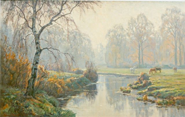 Johan Meijer | Namiddagzon, olieverf op doek, 76,0 x 100,5 cm