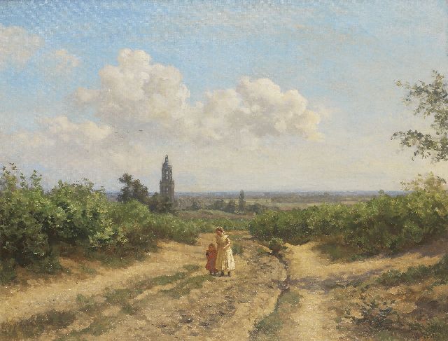 Willem Bastiaan Tholen | Landschap bij Rhenen, olieverf op doek, 70,5 x 90,4 cm, gesigneerd r.o. en te dateren ca. 1917-1918