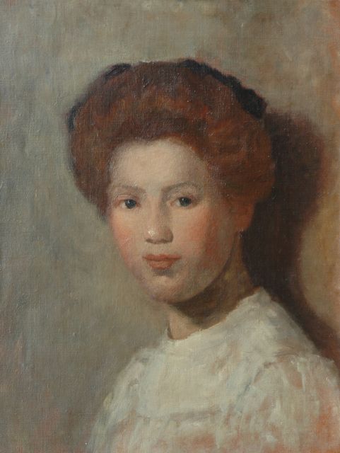 Louise Fritzlin | Sientje, olieverf op doek, 47,0 x 36,3 cm, te dateren 1910