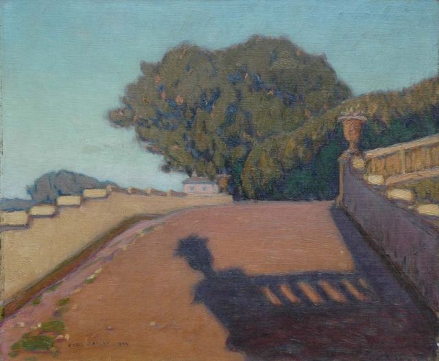 Paul Jamot | Bij de Villa Torlonia, Frascati, olieverf op doek, 38,5 x 46,0 cm, gesigneerd l.o. en gedateerd 1909