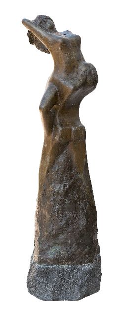Jits Bakker | Maagdenroof, brons, 68,5 x 21,0 cm, gesigneerd op zijkant
