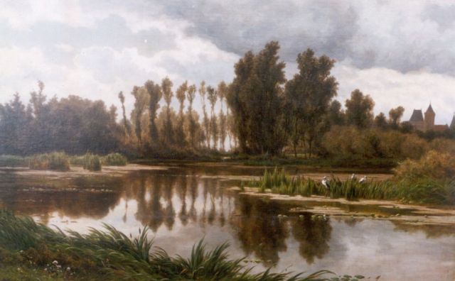 Adrianus van Everdingen | Kasteel, olieverf op doek, 68,0 x 109,0 cm