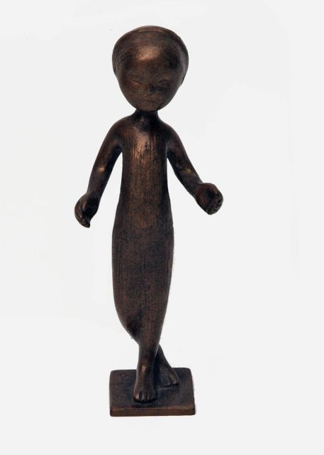 Onbekend, Duitse School, 20e eeuw | Dansend kind, brons, 18,2 x 5,0 cm