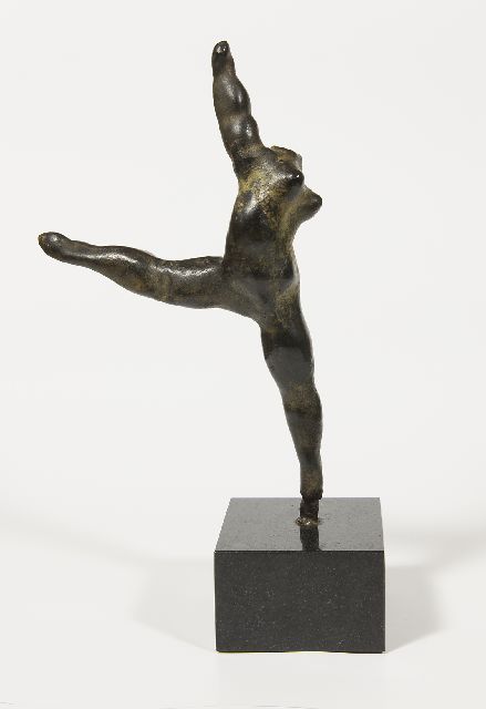 Arthur Spronken | Danspas, brons, 35,9 x 17,5 cm, gesigneerd met initialen (stempel) op binnenzijde rechterbeen