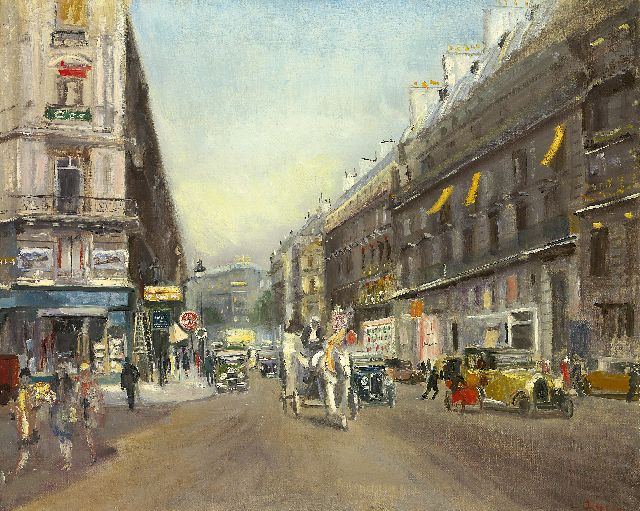 Adrion L.  | Stadsgezicht in Parijs, olieverf op doek 65,0 x 80,9 cm, gesigneerd r.o. en gedateerd 1929 (op etiket)