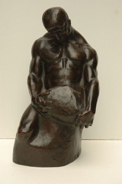 Bauch G.C.  | Sisyphos, brons 35,0 x 17,5 cm, gesigneerd op onderrand