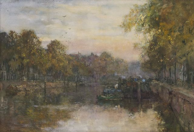 Johan Hendrik van Mastenbroek | Leuvehaven, Rotterdam, aquarel en gouache op papier, 51,0 x 74,0 cm, gesigneerd l.o. en gedateerd 1903