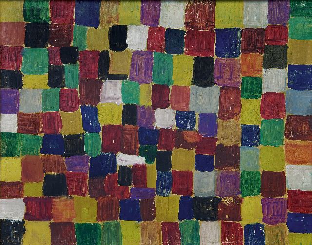 Jan Hendrikse | Zonder titel, olieverf op paneel, 39,0 x 49,0 cm, gesigneerd r.o. en te dateren 1956