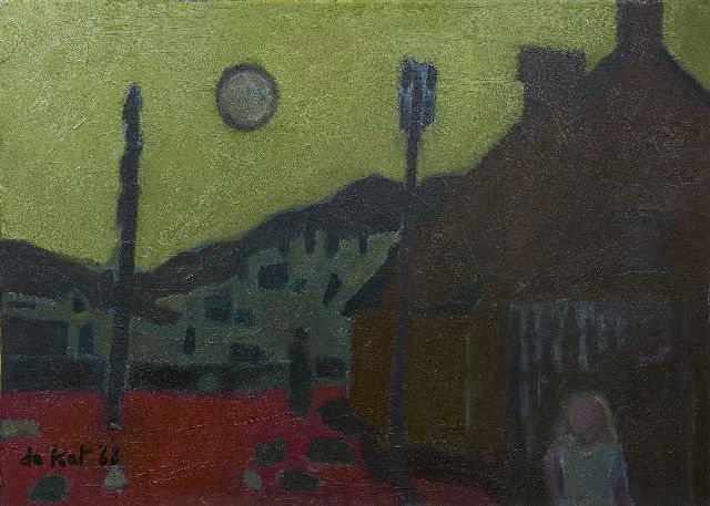 Otto B. de Kat | Avondstemming met boerderij, olieverf op doek, 50,3 x 70,3 cm, gesigneerd l.o. en verso en gedateerd '68