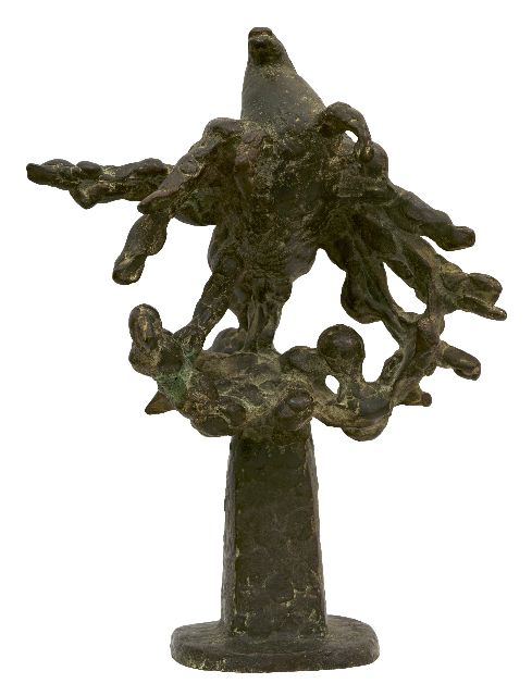 Nic Jonk | Belerophon, brons, 36,6 x 27,0 cm, gesigneerd op basis en gedateerd 1991