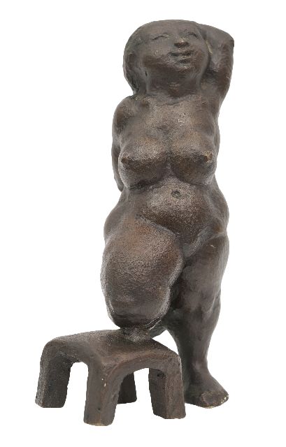Rudolf Schwaiger | Turnster, brons, 16,2 x 12,0 cm, gesigneerd onder linker voet
