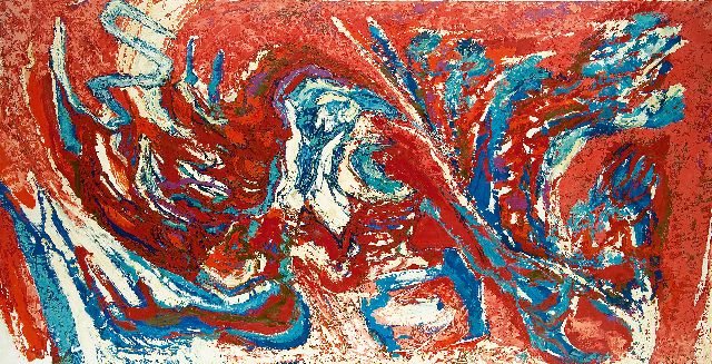 Frieda Hunziker | Mexico, olieverf op doek, 100,0 x 200,0 cm, gesigneerd op spieraam en te dateren ca. 1962-1963